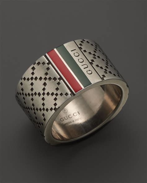 fake silver gucci ring|gucci silver ring for men.